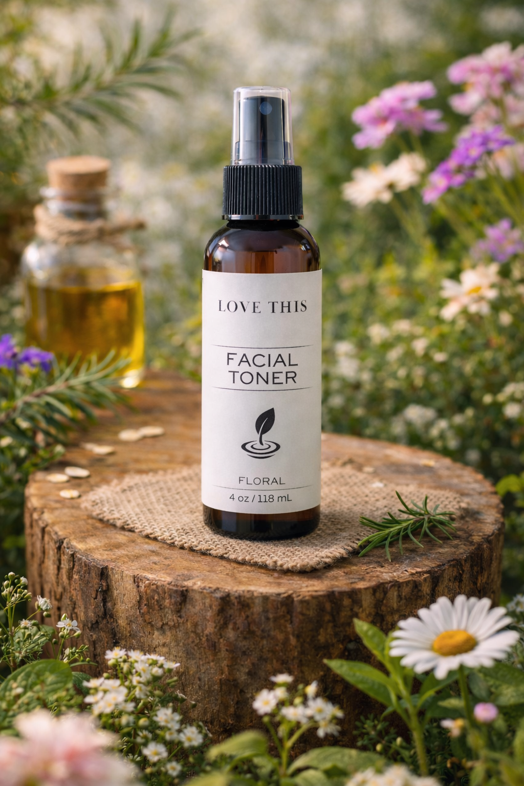 All-Natural Facial Toner | Rose Water & Aloe Vera Base
